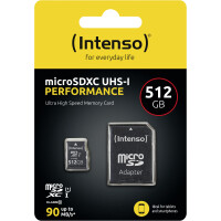 INTENSO SD MicroSDXC Card 512GB