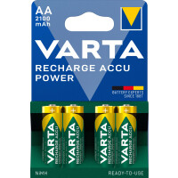 VARTA Rechargeable Power Accu Ready2Use Mignon 4er-Pack 2.100 mAh