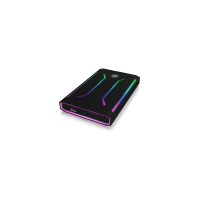 RAIDSONIC Geh. IcyBox RGB beleuchtet für 2,5" SATA SSD IB-G226L-C31