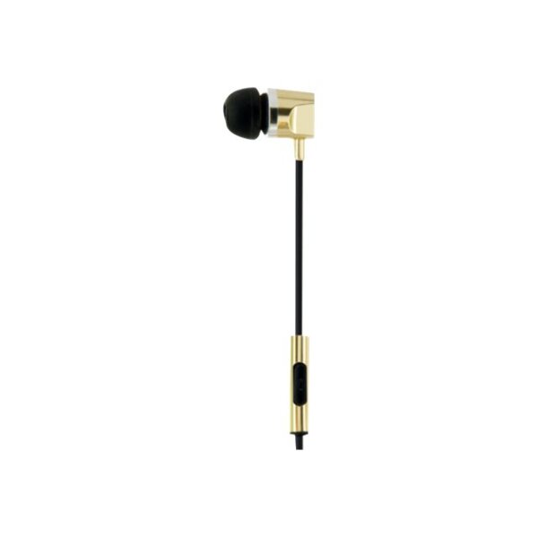 Schwaiger Headset In-Ear, "eckig", Metall, Gold