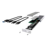 RAIDSONIC M.2 PCIe SSD Aluminiumgehäuse, USB 3.1...