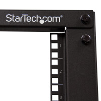 STARTECH.COM 12HE 4 Pfosten Open Frame Server Rack / Schrank tiefenverstellbar mit Rollen / Nivellie