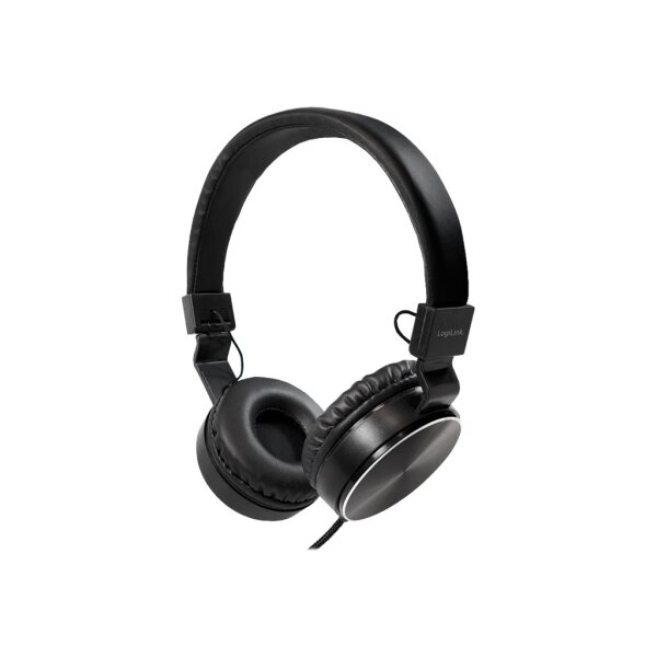 LOGILINK HS0049 On-Ear Kopfhörer schwarz