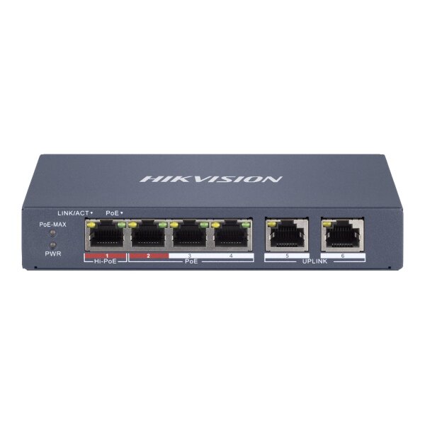 HIKVISION Digital Technology DS-3E1106HP-EI Netzwerk-Switch Managed Fast Ethernet (10/100) Power ove