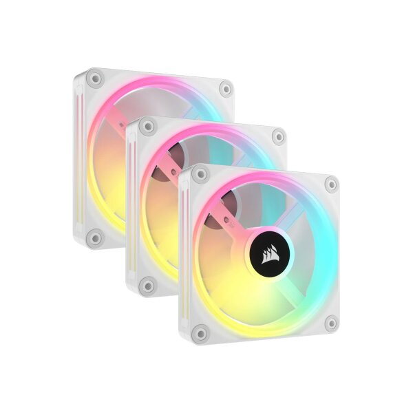 CORSAIR iCUE LINK QX120 RGB 120-mm-PWM-Lüfter (weiß, Starter-Kit)