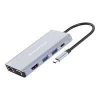CONCEPTRONIC Dock USB-C->HDMI,USB3.0,100WPD 10-in-1...