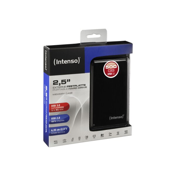 USB 500GB INTENSO Memory Case (2,5"") USB3.0 schwarz retail