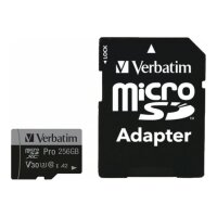 VERBATIM microSDXC Pro     256GB Class 10 UHS-I incl Adapter
