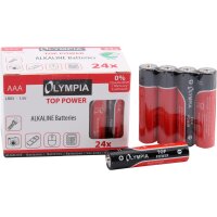 OLYMPIA Alkaline Batterien AAA, 24er Pack