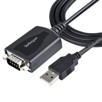 STARTECH.COM 1m USB auf RS232 Adapter mit COM Speicherung DB9 Stecker zu USB Konverter USB zu Seriel