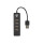 NEDIS UHUBU2420BK Schnittstellen-Hub USB 2.0 480 Mbit/s Schwarz (UHUBU2420BK)