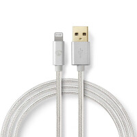 NEDIS USB-Kabel  USB 2.0  Apple Lightning 8-Pin  USB-A Stecker  480 Mbps  12 W  Vergoldet  3.