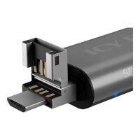 RAIDSONIC Adapter IcyBox ext. Kartenleser mit Multi-USB Anschluss