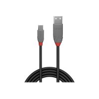 LINDY USB 2.0 Kabel Typ A/Micro-B Anthra Line M/M 0.2m