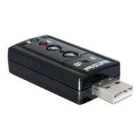 DELOCK Externer USB 2.0 Sound Adapter Virtual 7.1 - 24...