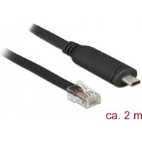 DELOCK Adapter USB2.0/C St > Seriell RS232 RJ45 St 2.0m schw