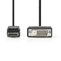 NEDIS N CCGP37200BK20 - Kabel DisplayPort-Stecker> DVI-D 24+1 Stecker 2 m
