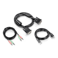 TRENDNET Kabelset DVI-I, USB und Audio KVM TK-232DV 1.8m