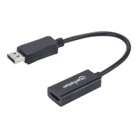 MANHATTAN Passiver DisplayPort auf HDMI-Kabeladapter DisplayPort-Stecker auf HDMI-Buchse