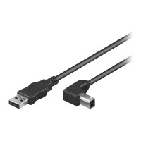 TECHLY USB 2.0 Kabel,A-Stecker a. B-Stecker,gewinkelt,0,5m,s