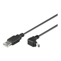TECHLY USB 2.0 Kabel, A-Stecker auf Mini-B-Stecker, 1,8m, sw