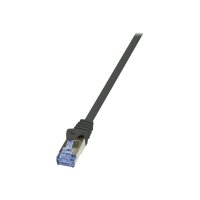 LOGILINK Patch Cable Cat.7 800MHz S/FTP schwarz 1.00m...