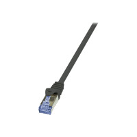 LOGILINK Patch Cable Cat.7 800MHz S/FTP schwarz 5.00m...