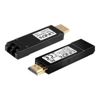 LINDY HDMI Extender 4K LWL 300m. Duplex LC Multimode 50/125 OM3, nicht enthalten
