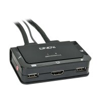 LINDY HDMI KVM Switch Compact USB 2.0 Audio 2 Port