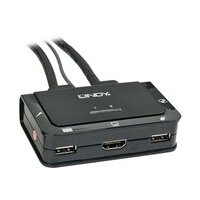 LINDY HDMI KVM Switch Compact USB 2.0 Audio 2 Port