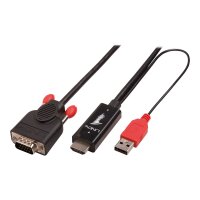 LINDY Kabel HDMI an VGA aktiv, 2m  Stecker / Stecker