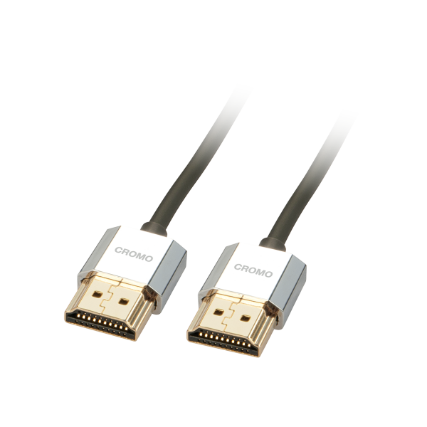 LINDY CROMO® Slim High-Speed-HDMI®-Kabel Ethernet, Typ A, 2m