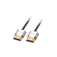 LINDY CROMO® Slim High-Speed-HDMI®-Kabel Ethernet, Typ A, 2m