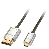 LINDY CROMO Slim HDMI High Speed A/D Kabel mit Chip, 3m...