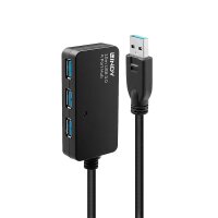 LINDY USB 3.0 Aktivverlängerungs-Hub Pro 10m 4 Port 8m Segment