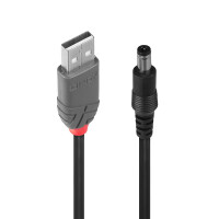 LINDY Adapterkabel USB A St - DC 5,5/2,1mm ST