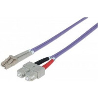 INTELLINET - Patch-Kabel - LC Multi-Mode (M) - SC multi-mode (M) - 5 m - Glasfaser - 50/125 Mikromet