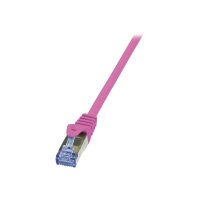 LOGILINK CQ3059S S/FTP Patchkabel Kat.6A PrimeLine pink -...