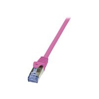 LOGILINK CQ3059S S/FTP Patchkabel Kat.6A PrimeLine pink -...