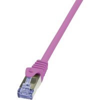 LOGILINK CQ3059S S/FTP Patchkabel Kat.6A PrimeLine pink -   2,00m