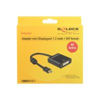 Displayport Adapter Delock mini DP -> DVI(24+5) 4K Aktiv