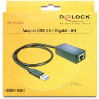 Kabel Adapter DELOCK USB3.0>Gigabit LAN-Bu. (RJ45)  [bk]