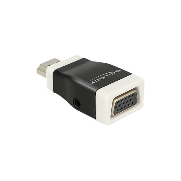 DeLOCK Adapter HDMI-A St > VGA Buchse mit Audio (screwless) Delock