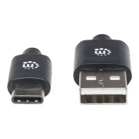 MANHATTAN USB Kabel 3.1 Manhattan C -> A St/St  1.00m schwarz
