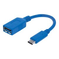 USB Kabel 3.1 Manhattan C -> A St/Bu  0.15m schwarz