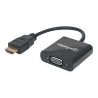 Konverter Manhattan HDMI -> VGA  St/Bu  schwarz Polybag
