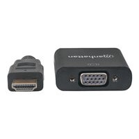 Konverter Manhattan HDMI -> VGA  St/Bu  schwarz Polybag