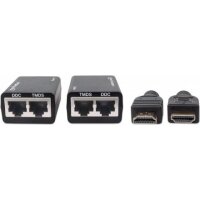 Adapter MANHATTAN HDMI > CAT5e/6 Extender  (30m/3D)  [bk]