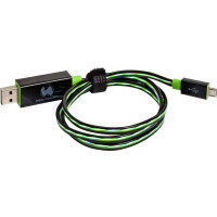 REALPOWER Floating micro USB Cable green