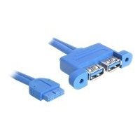 Kabel Adapter DELOCK USB3.0 Pinheader Bu.>2x USB3.0...